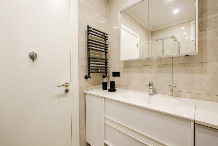 Refresh yourself in the modern and classy designed bathroom.