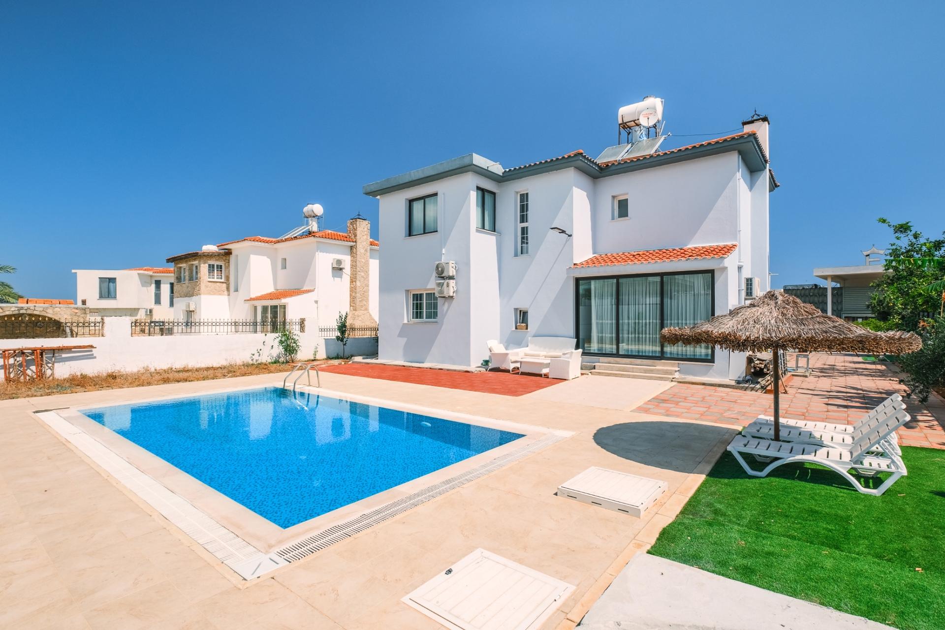 Savor the best of outdoor living with our house's pool, an ideal spot for lounging and soaking up the sun.