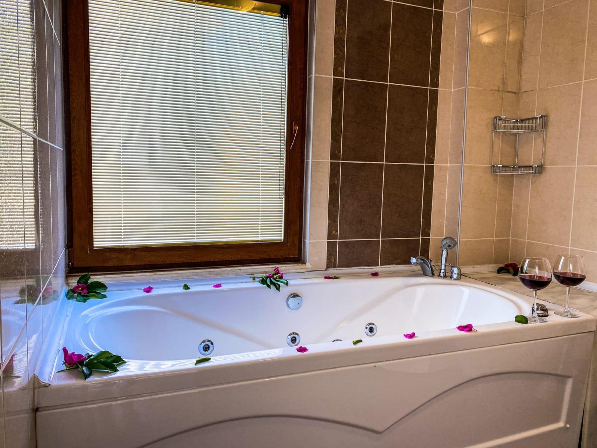 Relax in our jacuzzi and let the warm waters soothe your stress away.