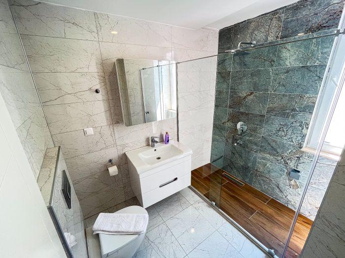 Indulge in a spa-like experience in our beautifully designed and fully equipped bathroom.